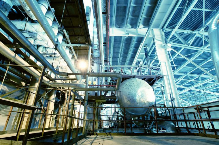 Industrial facility piping and equipment
